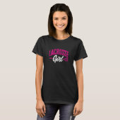Lacrosse Sport Lacrosse Girl LAX Player T-Shirt (Vorne ganz)