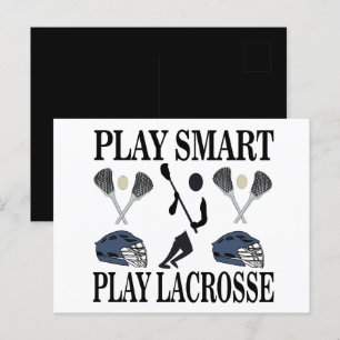 Lacrosse-Sport Postkarte
