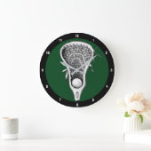 Lacrosse Sportdekor Große Wanduhr (Zuhause)