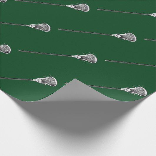 Lacrosse Sportgeschenk Geschenkpapier (Ecke)