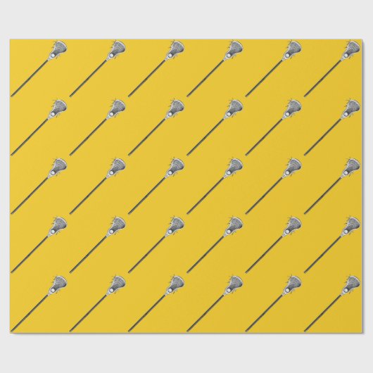 Lacrosse Sportgeschenk Geschenkpapier (Flach)