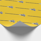 Lacrosse Sportgeschenk Geschenkpapier (Ecke)