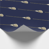 Lacrosse Sportgeschenk Geschenkpapier (Ecke)