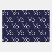 Lacrosse Sportgeschenk Geschenkpapier Set (Vorderseite 3)