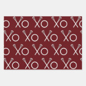 Lacrosse Sportgeschenk Geschenkpapier Set (Vorderseite)