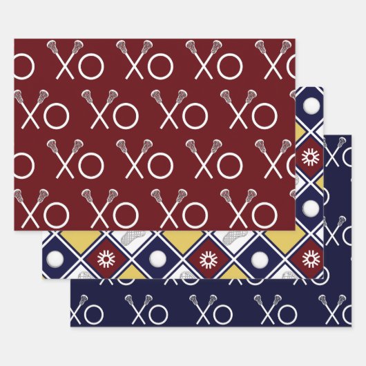 Lacrosse Sportgeschenk Geschenkpapier Set (Set)