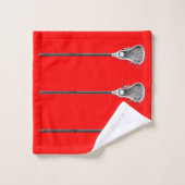 Lacrosse Sports Badhandtuch Set (Waschlappen)