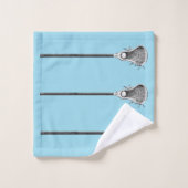 Lacrosse Sports Badhandtuch Set (Waschlappen)