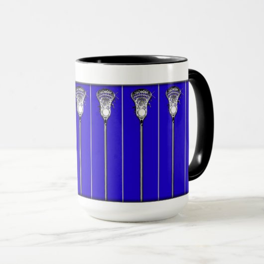 Lacrosse Sports Blue Tasse (VorderseiteRechts)