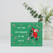 Lacrosse Sports Christmas Feiertagspostkarte (Stehend Vorderseite)