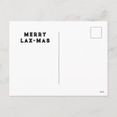 Lacrosse Sports Christmas Feiertagspostkarte (Rückseite)