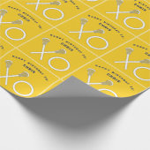 Lacrosse Sports Geburtstag Geschenkpapier (Ecke)