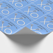 Lacrosse Sports Geburtstag Geschenkpapier (Ecke)