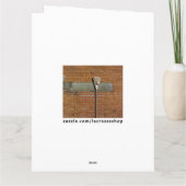 Lacrosse Sports Geburtstagkarte Karte (Rückseite)