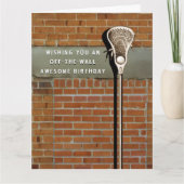 Lacrosse Sports Geburtstagkarte Karte (Vorderseite)