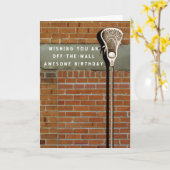 Lacrosse Sports Geburtstagkarte Karte (Gelbe Blume)