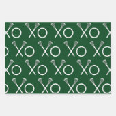 Lacrosse Sports Geschenkpapier Blätter (Vorderseite)