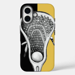 Lacrosse Sports Gold iPhone 16 Hülle