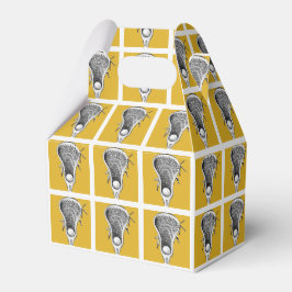 Lacrosse Sports Gold Geschenkschachtel