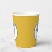 Lacrosse Sports Gold Pappbecher (Links)