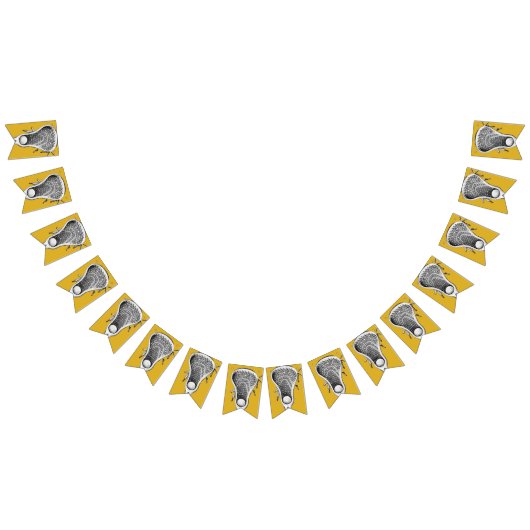 Lacrosse Sports Gold Wimpelkette (Alle)