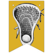 Lacrosse Sports Gold Wimpelkette (Zweite Fahne)