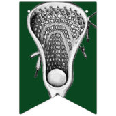 Lacrosse Sports Green Bunting Flags Wimpelkette (Dritte Fahne)