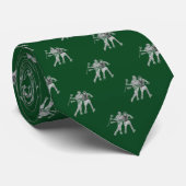 Lacrosse Sports Green Krawatte (Gerollt)