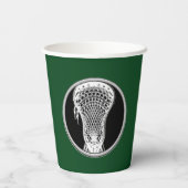 Lacrosse Sports Green Pappbecher (Rückseite)