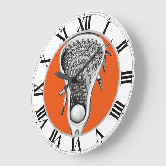 Lacrosse Sports Große Wanduhr (Winkel)
