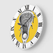 Lacrosse Sports Große Wanduhr (Winkel)