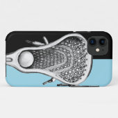 Lacrosse Sports hellblau Case-Mate iPhone Hülle (Rückseite (Horizontal))