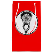 Lacrosse Sports Kleine Geschenktasche Geschenktüte (Vorderseite)