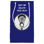 Lacrosse Sports Kleine Geschenktasche Geschenktüte (Vorderseite)