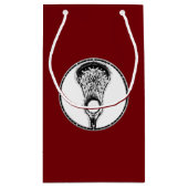 Lacrosse Sports Kleine Geschenktasche Geschenktüte (Rückseite)