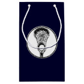 Lacrosse Sports Kleine Geschenktasche Kleine Geschenktüte (Rückseite)