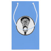 Lacrosse Sports Kleine Geschenktasche Kleine Geschenktüte (Rückseite)