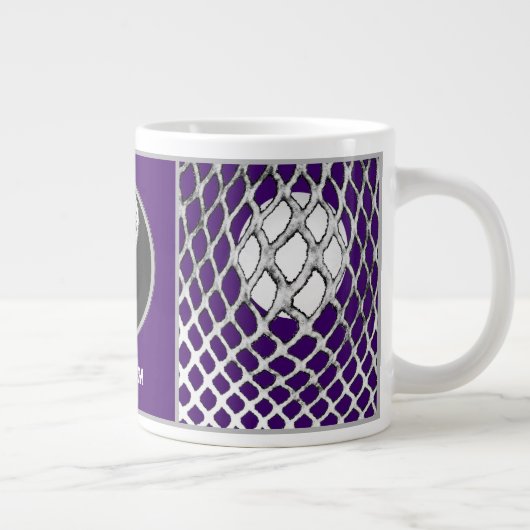 Lacrosse Sports Lila Jumbo-Tasse (Rechts)