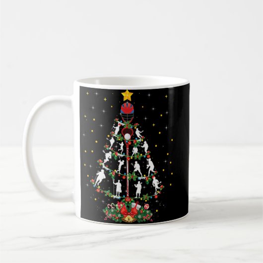 Lacrosse Sports Lover Xmas Weihnachtsmannmütze Lac Kaffeetasse (Links)
