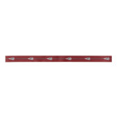 Lacrosse Sports Maroon Satin Ribbon Satinband (Vorderseite)