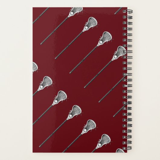 Lacrosse Sports Motivation Planer (Rückseite)