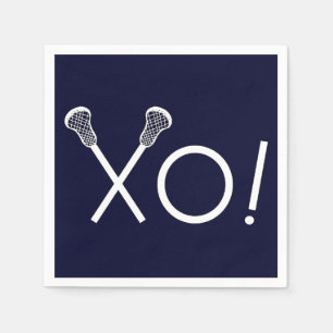 Lacrosse Sports Navy Blue Serviette