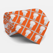 Lacrosse Sports Orange Krawatte (Gerollt)