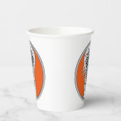 Lacrosse Sports Orange Pappbecher (Links)