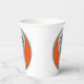 Lacrosse Sports Orange Pappbecher (Rechts)