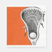Lacrosse Sports Orange Serviette (Vorderseite)
