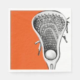 Lacrosse Sports Orange Serviette