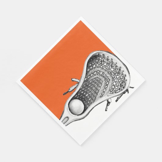 Lacrosse Sports Orange Serviette (Ecke)