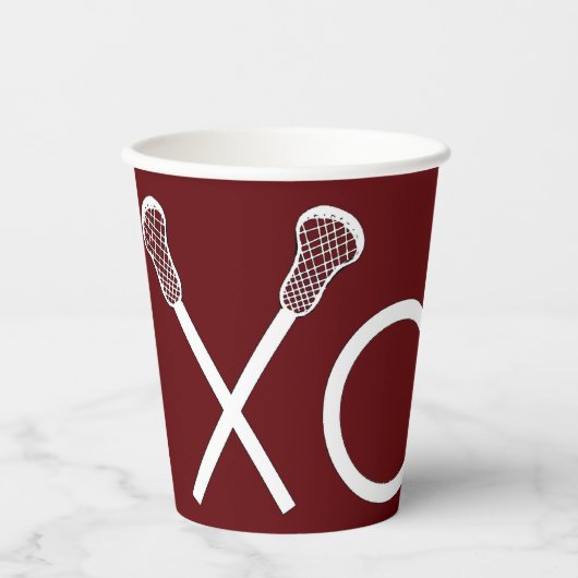 Lacrosse Sports Pappbecher (Vorderseite)