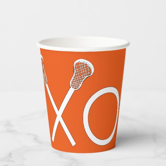Lacrosse Sports Pappbecher (Rückseite)